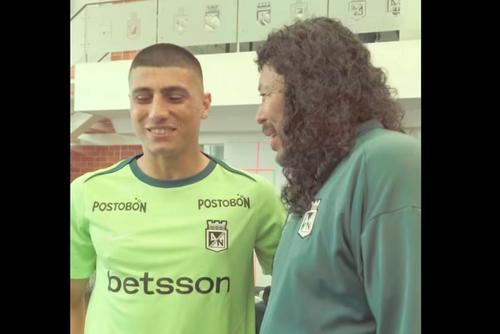 Juan Bauza, prezentat în compania lui Higuita la Atletico Nacional