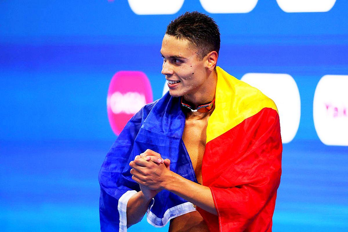 David Popovici, campion mondial la 200 de metri liber în Singapore