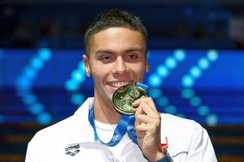 David Popovici a câștigat medalia de aur la Campionatele Mondiale de natație 2025 / Foto: Imago Images