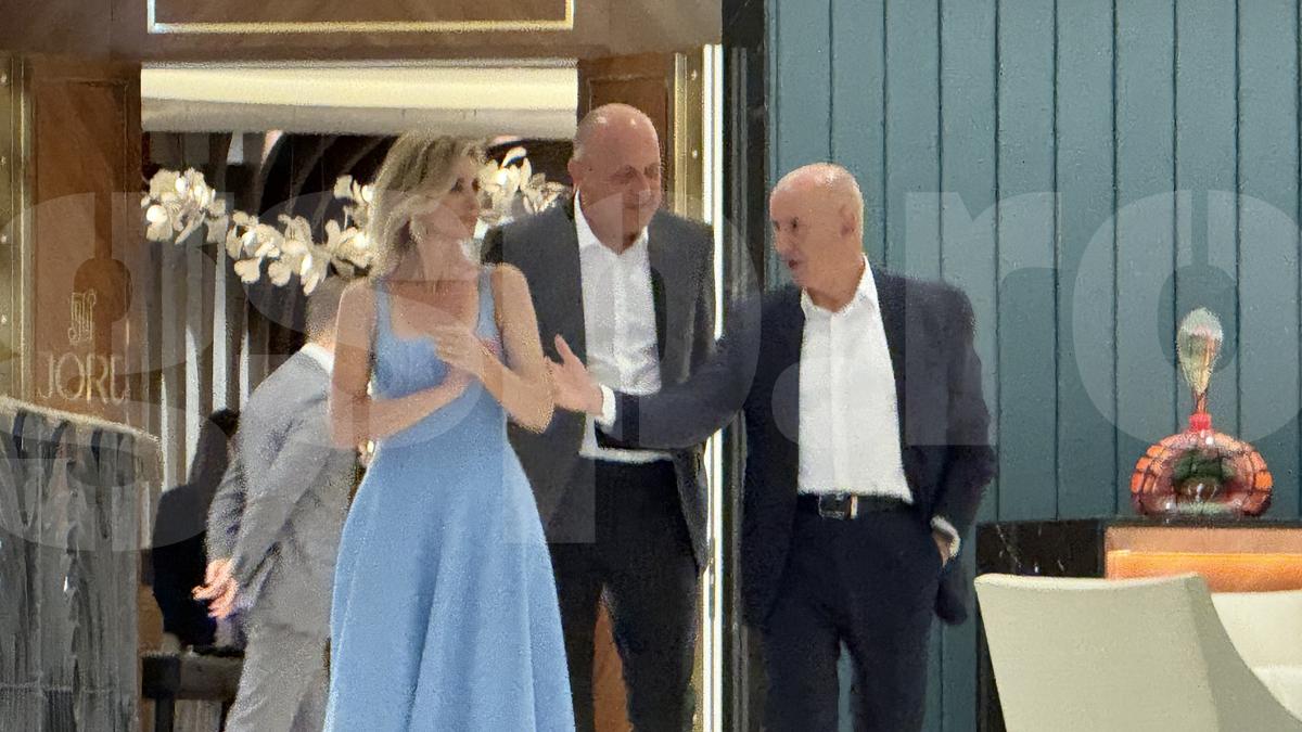 George Copos si Dan Sucu la ziua lui Mircea Lucescu