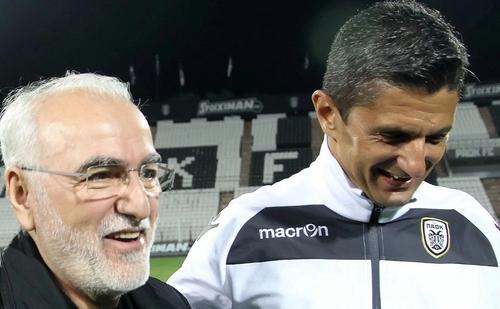 Răzvan Lucescu împreună cu patronul lui PAOK, Ivan Savvidis / Foto: Gazzetta.gr