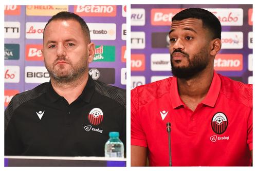 Jeton Bekjiri și Baboucarr Gaye // sursă foto: kfshkendija.com