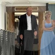 Dan Șucu, Diana Șucu și George Copos la ziua lui Mircea Lucescu. Foto: GSP.RO