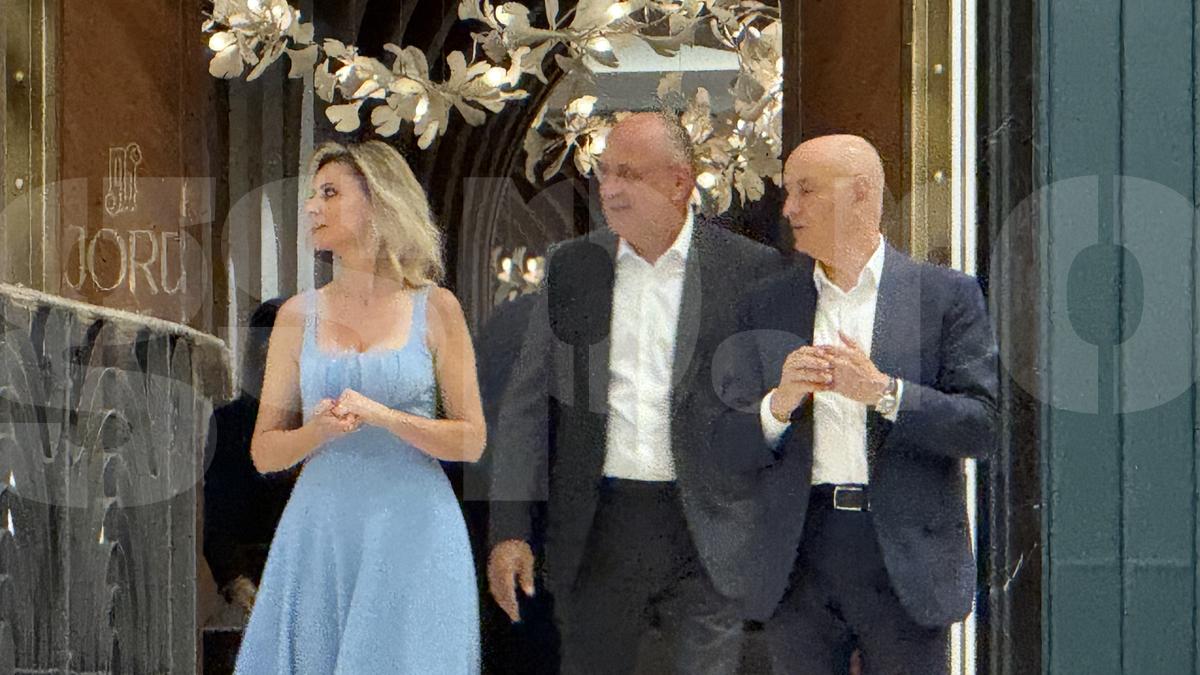 George Copos si Dan Sucu la ziua lui Mircea Lucescu