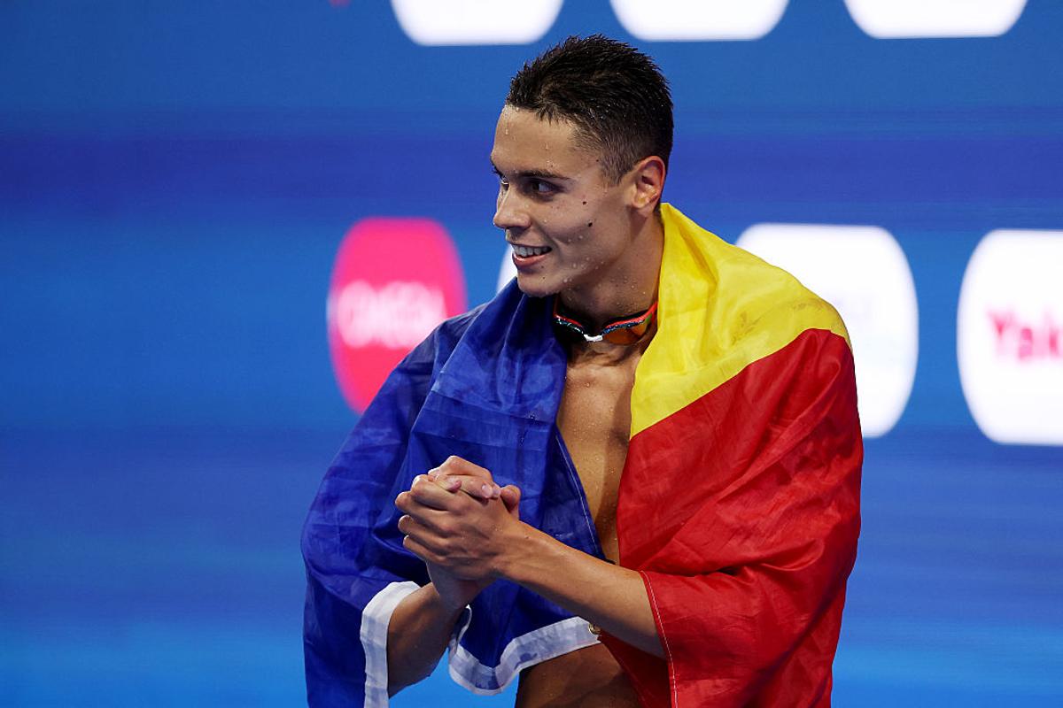 David Popovici, campion mondial la 200 de metri liber în Singapore
