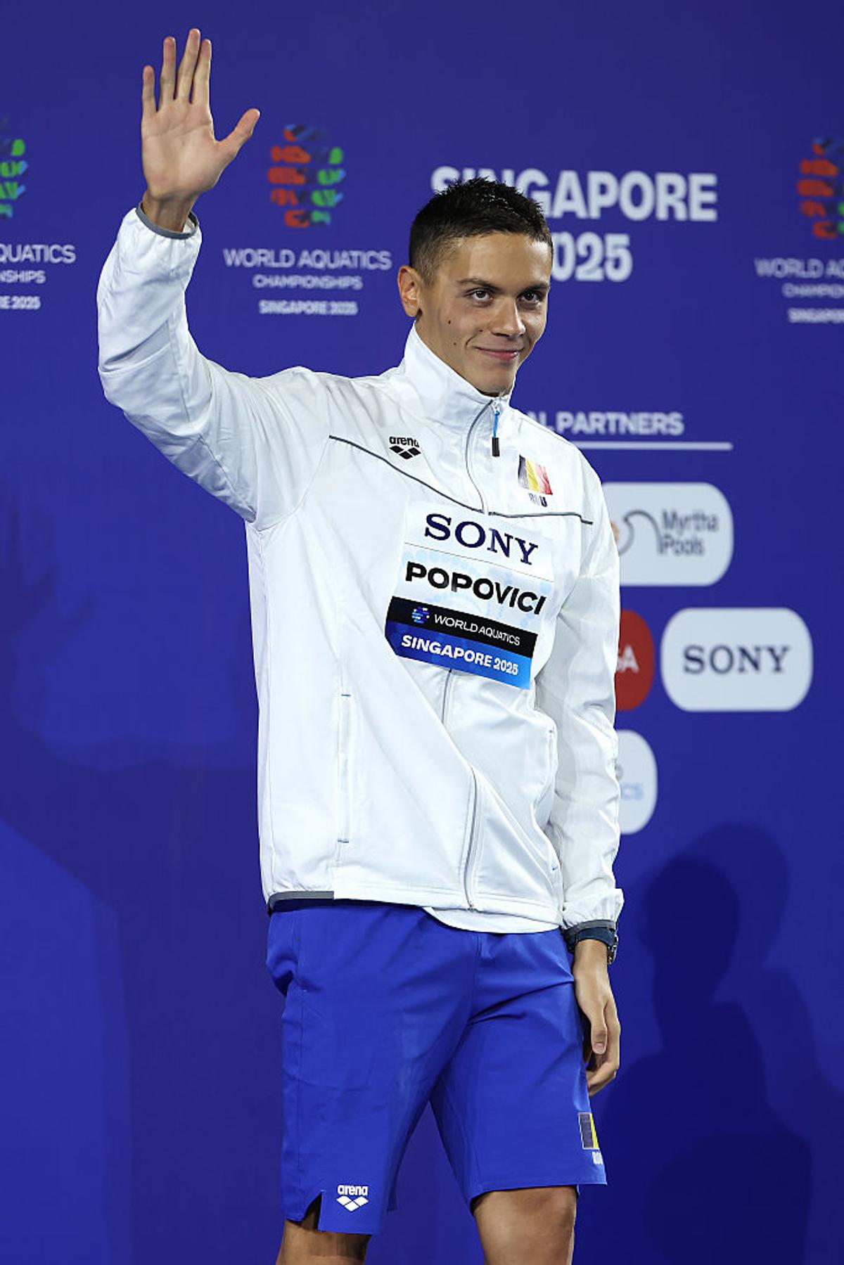 David Popovici, campion mondial la 200 de metri liber în Singapore