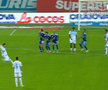 Golul marcat de Adrian Rus în Universitatea Craiova - Levski Sofia / Foto: Captură Prima Sport 1