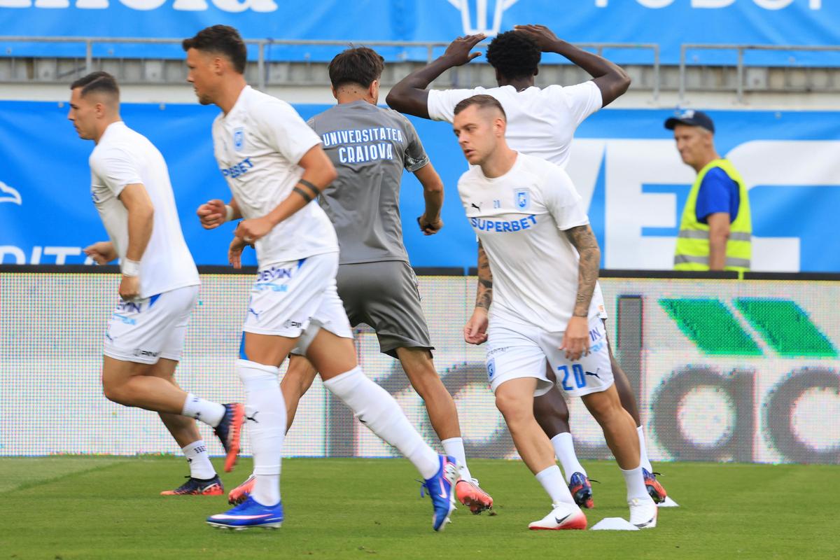 Craiova - Levski, imagini de la nivelul gazonului