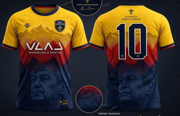 Mircea Lucescu, omagiat de o echipă de amatori din SUA » Ce tricouri vor purta în acest sezon
