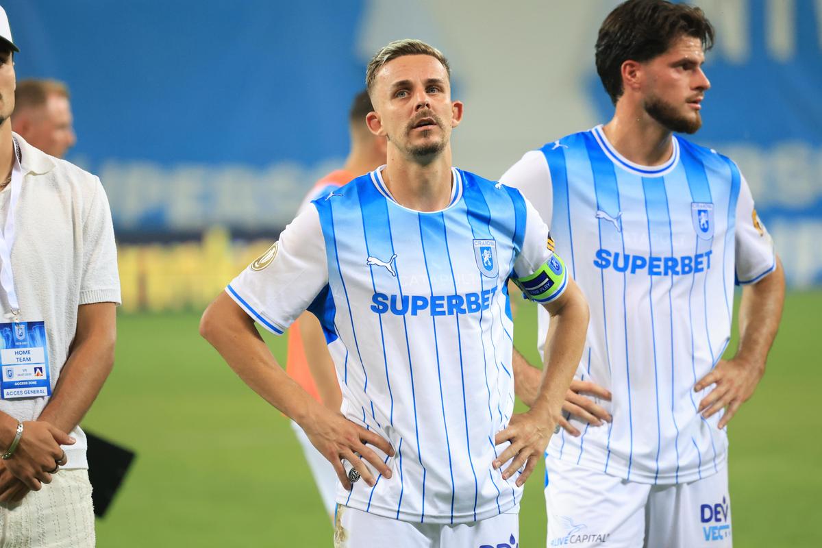 Jucătorii Craiovei, la finalul meciului cu Levski