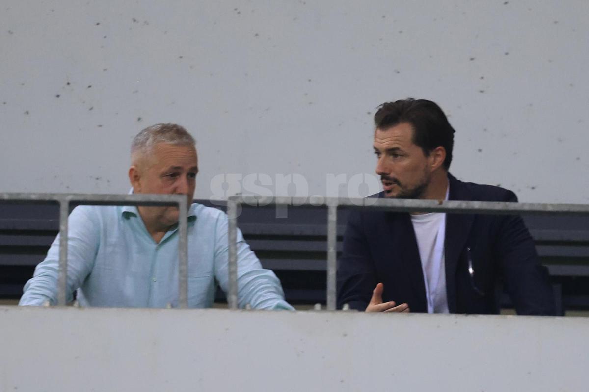Mihai Rotaru și Mario Felgueiras, după Universitatea Craiova - Levski Sofia / Foto: Ionuț Iordache GSP
