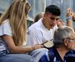 Francesca Simionescu și Juan Bauza la meciul Universitatea Craiova - Levski Sofia. Foto: Ionuț Iordache (GSP.Ro)