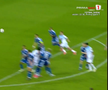 Golul marcat de Adrian Rus în Universitatea Craiova - Levski Sofia / Foto: Captură Prima Sport 1