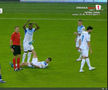 Anzor Mekvabishvili s-a accidentat în Universitatea Craiova - Levski Sofia // FOTO: captură Prima Sport