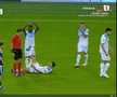 Anzor Mekvabishvili s-a accidentat în Universitatea Craiova - Levski Sofia // FOTO: captură Prima Sport