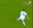 Golul marcat de Adrian Rus în Universitatea Craiova - Levski Sofia / Foto: Captură Prima Sport 1