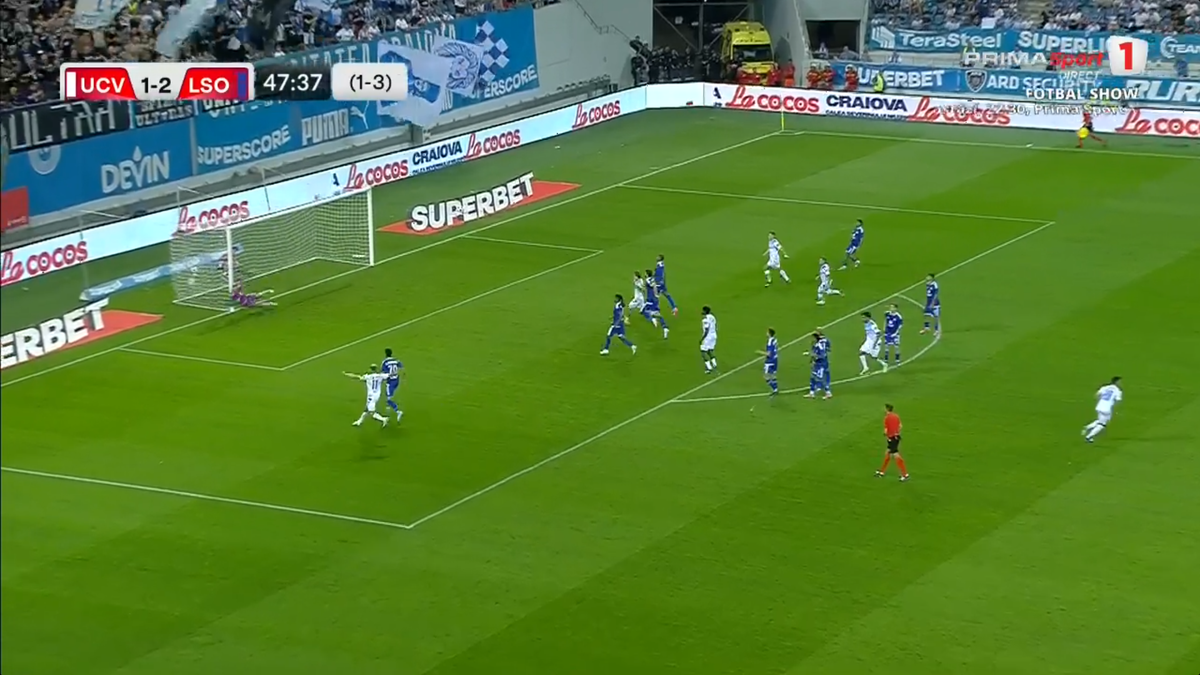 Golul lui Adrian Rus din Craiova - Levski