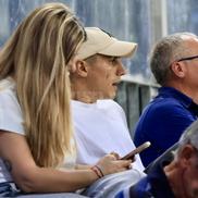 Francesca Simionescu și Juan Bauza la meciul Universitatea Craiova - Levski Sofia. Foto: Ionuț Iordache (GSP.Ro)