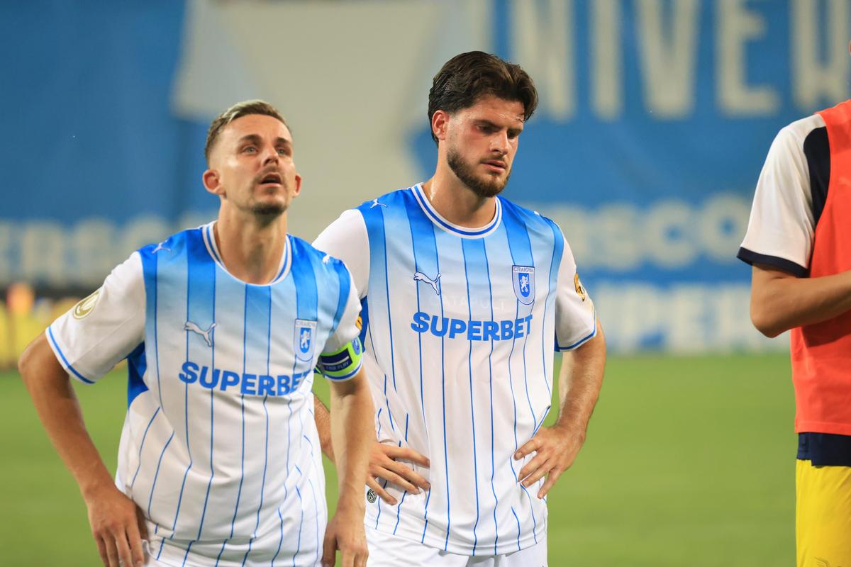 Jucătorii Craiovei, la finalul meciului cu Levski