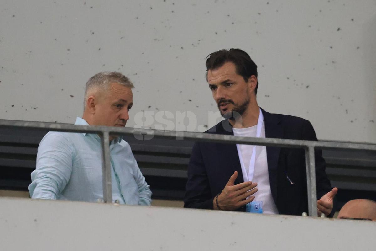 Mihai Rotaru și Mario Felgueiras, după Universitatea Craiova - Levski Sofia / Foto: Ionuț Iordache GSP
