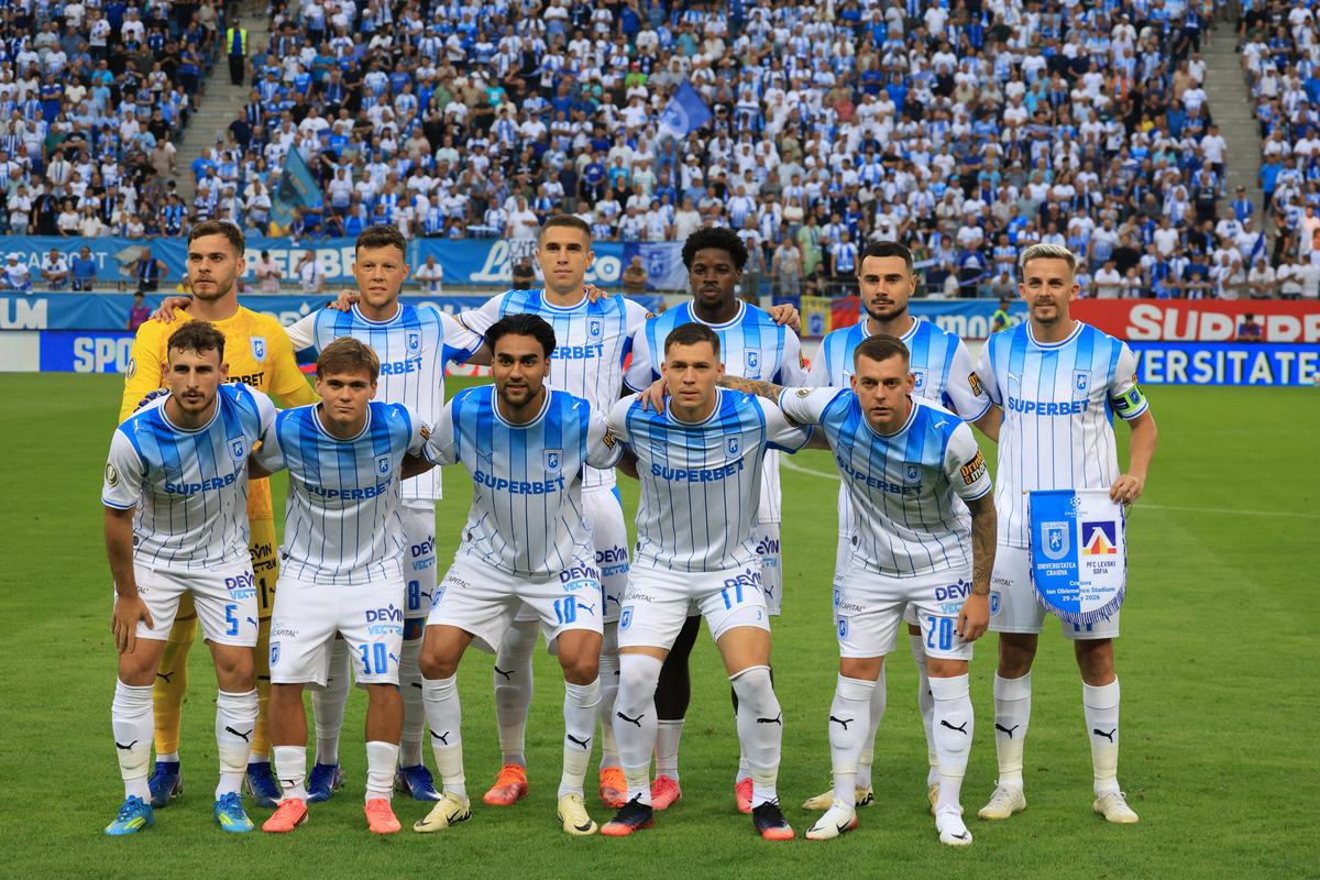 Imagini de meci Universitatea Craiova - Levski, foto: Ionuț Iordache / GSP