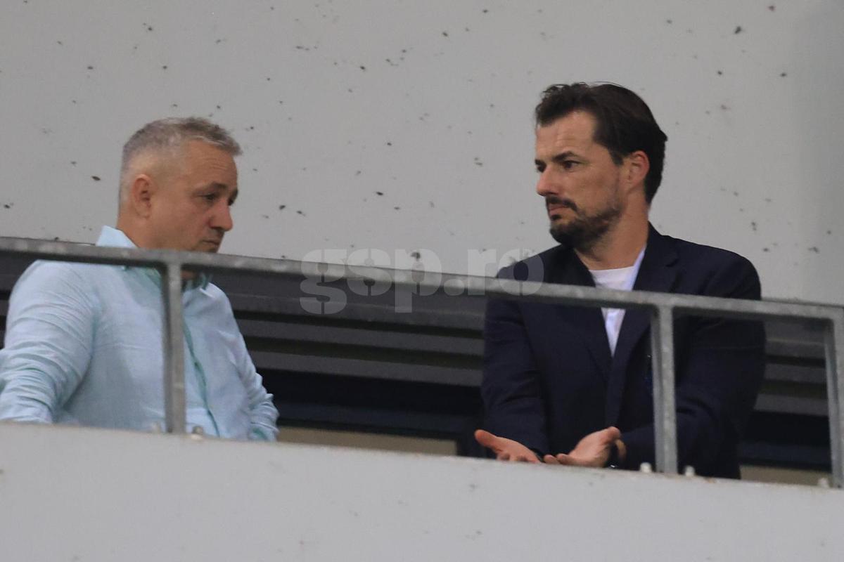 Mihai Rotaru și Mario Felgueiras, după Universitatea Craiova - Levski Sofia / Foto: Ionuț Iordache GSP