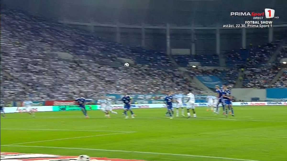 Adrian Rus, gol spectaculos în Universitatea Craiova - Levski Sofia