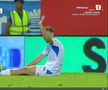 Anzor Mekvabishvili s-a accidentat în Universitatea Craiova - Levski Sofia // FOTO: captură Prima Sport
