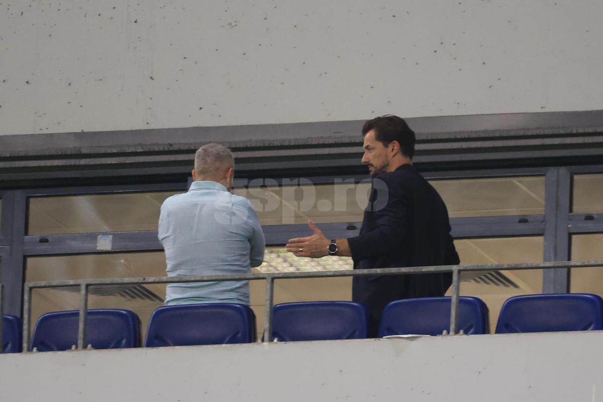 Mihai Rotaru și Mario Felgueiras, după Universitatea Craiova - Levski Sofia / Foto: Ionuț Iordache GSP