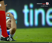 Anzor Mekvabishvili s-a accidentat în Universitatea Craiova - Levski Sofia // FOTO: captură Prima Sport