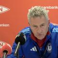 Cristiano Bergodi, la conferința de presă premergătoare returului Brann - U Cluj, în turul II preliminar din Conference League