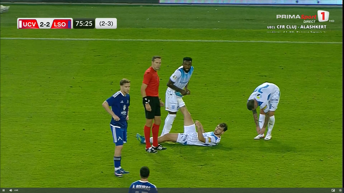 Lovitură pentru Craiova! S-a accidentat în returul cu Levski Sofia