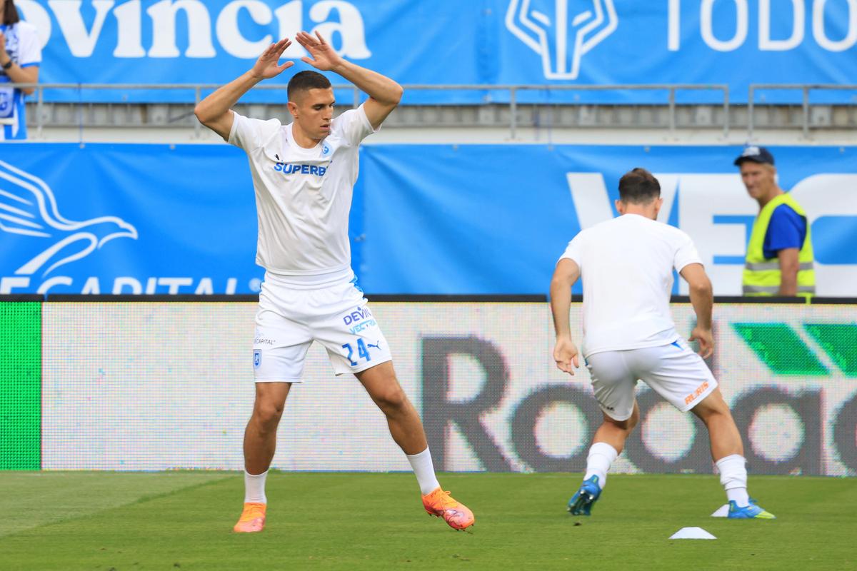 Craiova - Levski, imagini de la nivelul gazonului