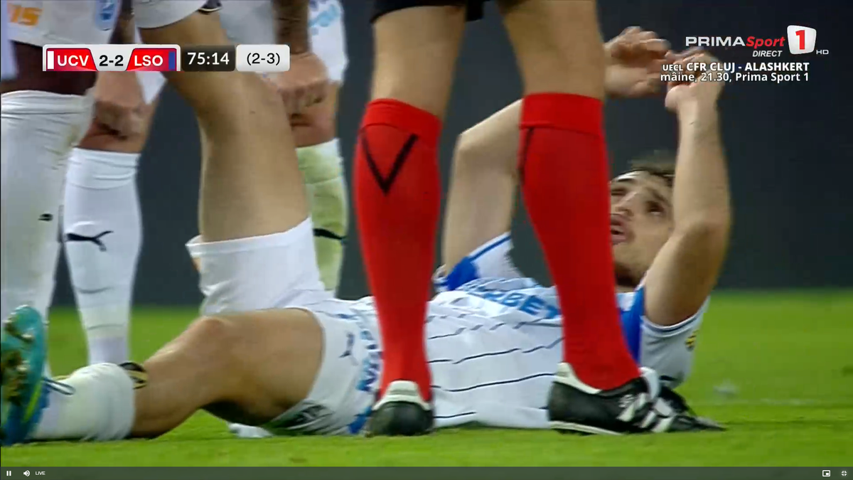 Lovitură pentru Craiova! S-a accidentat în returul cu Levski Sofia
