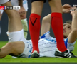 Anzor Mekvabishvili s-a accidentat în Universitatea Craiova - Levski Sofia // FOTO: captură Prima Sport