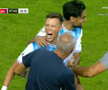 Golul marcat de Adrian Rus în Universitatea Craiova - Levski Sofia / Foto: Captură Prima Sport 1