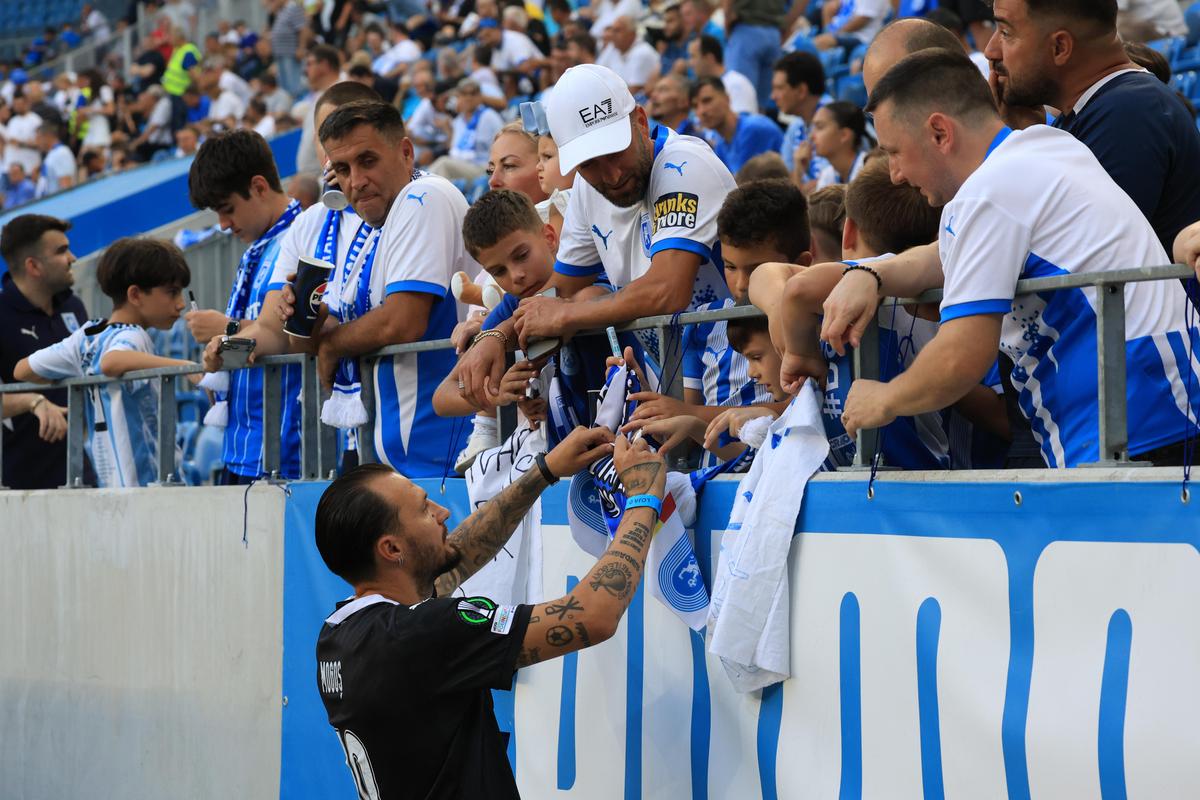 Craiova - Levski, imagini de la nivelul gazonului