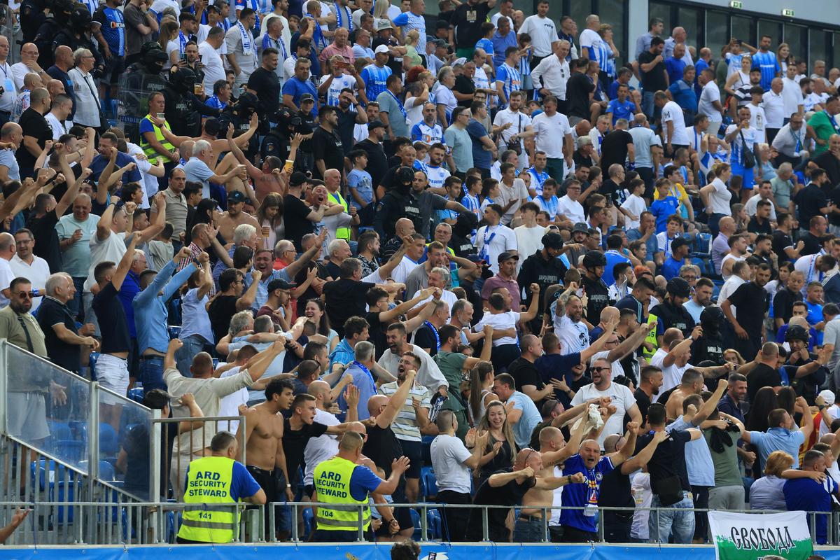 Fanii Levski după goluri