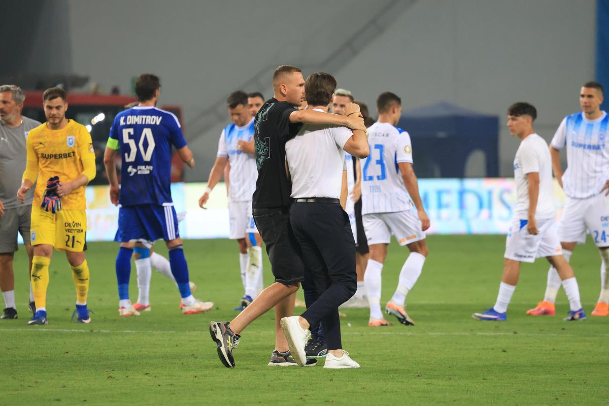 Jucătorii Craiovei, la finalul meciului cu Levski