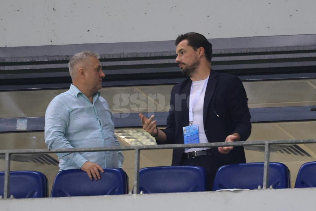 Mihai Rotaru și Mario Felgueiras, după Universitatea Craiova - Levski Sofia / Foto: Ionuț Iordache GSP