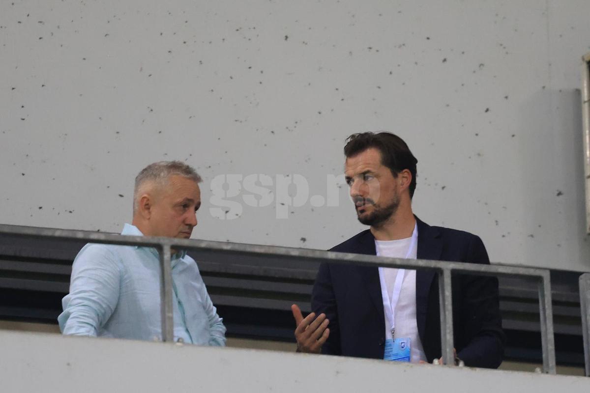 Mihai Rotaru și Mario Felgueiras, după Universitatea Craiova - Levski Sofia / Foto: Ionuț Iordache GSP
