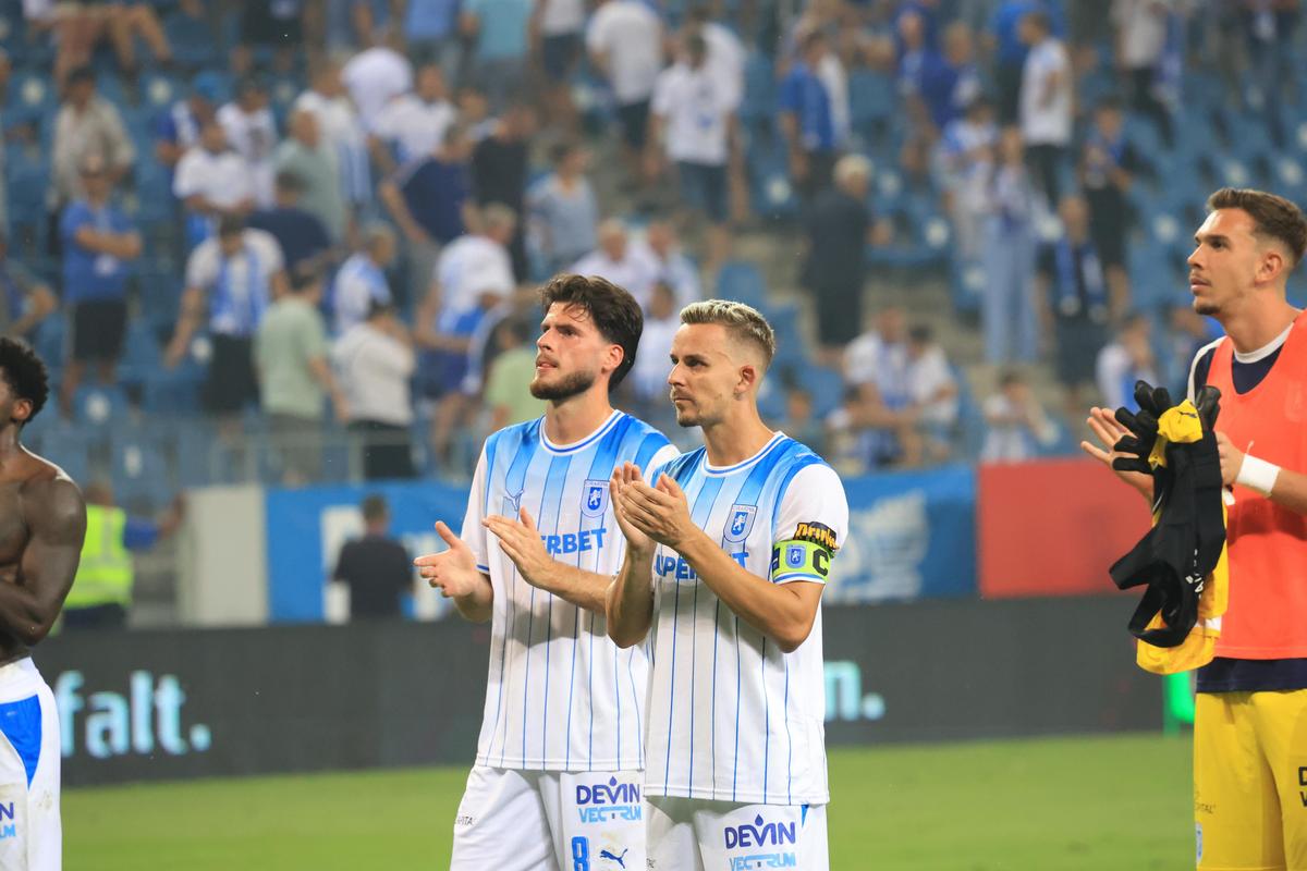 Imagini de meci Universitatea Craiova - Levski, foto: Ionuț Iordache / GSP
