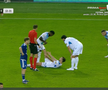 Anzor Mekvabishvili s-a accidentat în Universitatea Craiova - Levski Sofia // FOTO: captură Prima Sport