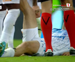 Anzor Mekvabishvili s-a accidentat în Universitatea Craiova - Levski Sofia // FOTO: captură Prima Sport