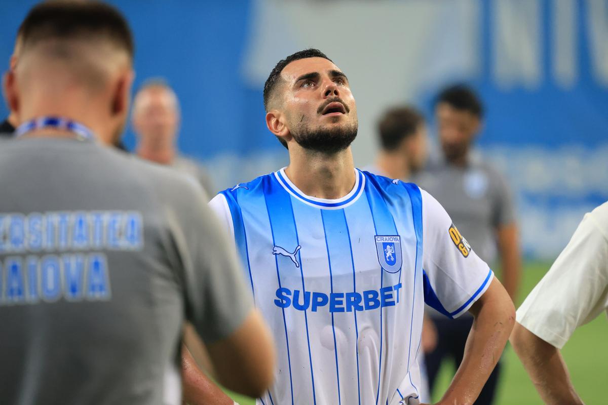 Jucătorii Craiovei, la finalul meciului cu Levski