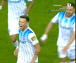 Golul marcat de Adrian Rus în Universitatea Craiova - Levski Sofia / Foto: Captură Prima Sport 1