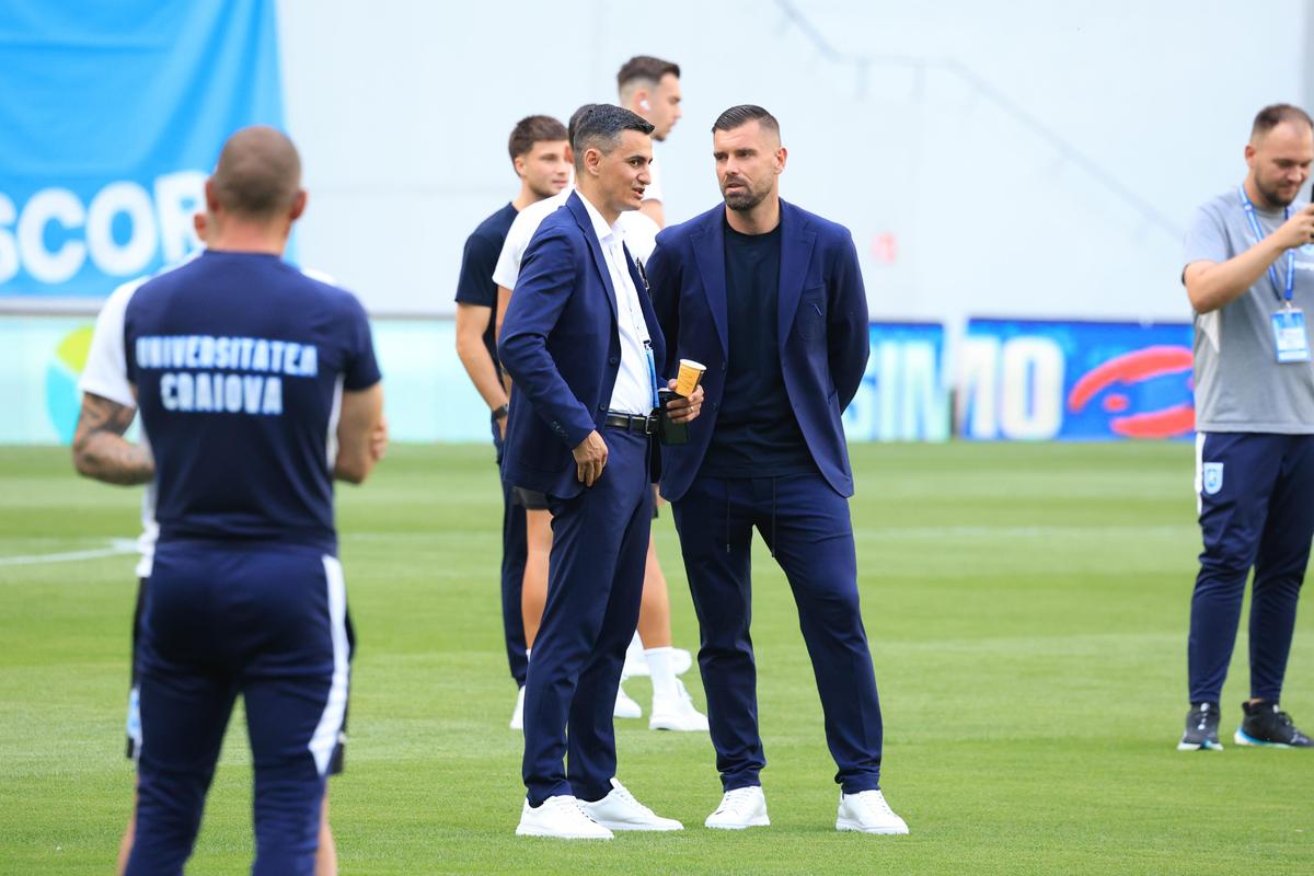 Craiova - Levski, imagini de la nivelul gazonului