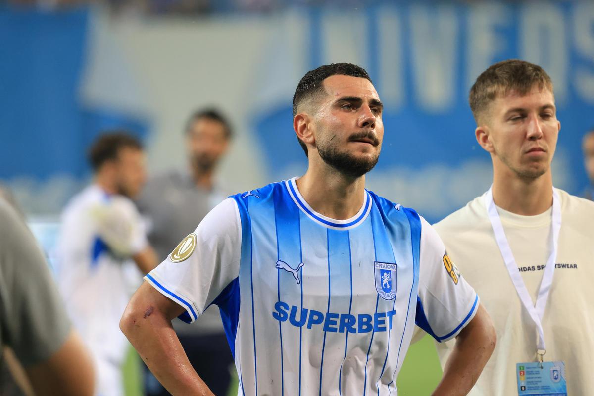 Jucătorii Craiovei, la finalul meciului cu Levski