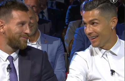 VIDEO VIRAL Cristiano Ronaldo și Leo Messi, moment MEMORABIL la gala UEFA: „Aceiași doi tipi, pe același podium, mereu!”