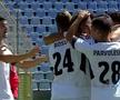 Gloria Buzău a deschis scorul în minutul 4 cu Concordia Chiajna // foto: captură Digi Sport